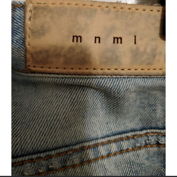 MNML Men's Jeans Fully Distressed Waist Size 29 Unisex - Picture 8 of 11